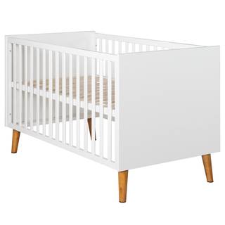 Babybett Mick Weiß - Holzwerkstoff - 76 x 86 x 143 cm