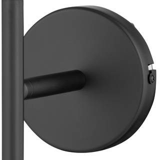 Wandlamp KJUL Zwart metaal/Wit opaalglas