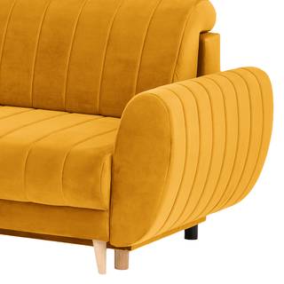 Schlafsofa Cachi Webstoff - Webstoff Madje: Maisgelb
