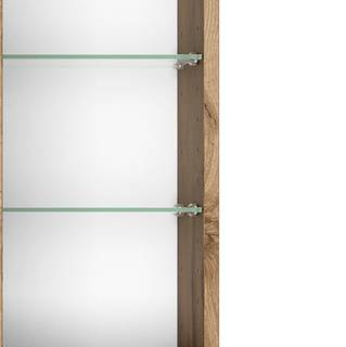 Badezimmerset Tira II (3-teilig) Glas Weiß / Eiche Wotan Dekor