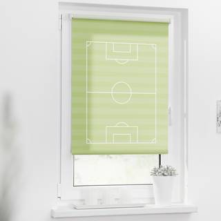 Store enrouleur sans perçage Football II Polyester - Vert - 80 x 150 cm