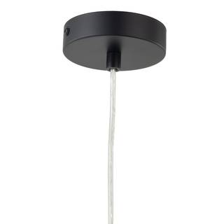 Hanglamp Alonas glas/ijzer - 1 lichtbron - Barnsteenkleurig