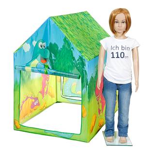 Tenda da gioco per bambini Dino Verde - Materiale sintetico - Tessile - 95 x 100 x 70 cm