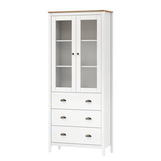 Woonwand Rivery IV (4-delig) massief grenenhout - Wit