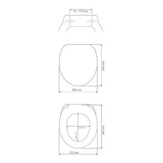 Siège WC Cuore Acier inoxydable / Duroplast - Multicolore
