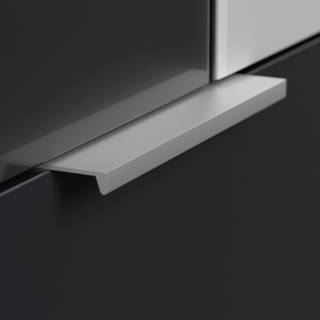 Armoire d’entrée Asker Anthracite brillant - Largeur : 70 cm