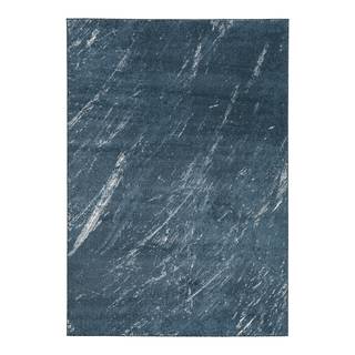 Laagpolig vloerkleed Tamina kunstvezels - Blauw - 200 x 290 cm