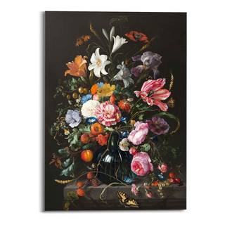 Bild Stilleben mit Blumen Mauritshuis Glas - Mehrfarbig - 50 x 70 x 2 cm