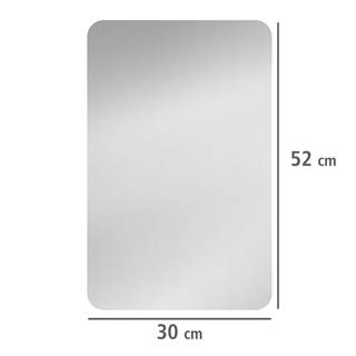 Couvre-plaques Argent (2 él.) Verre - Argenté