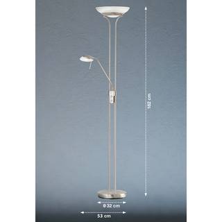 Lampadaire Benison Verre / Fer - 2 ampoules