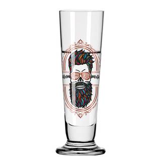 Schnapsglas Heldenfest Hipster Kristallglas - Mehrfarbig - Fassungsvermögen: 0.05 L