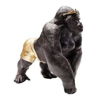 Deko Objekt Monkey Beach Schwarz - Stein