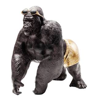 Deko Objekt Monkey Beach Schwarz - Stein
