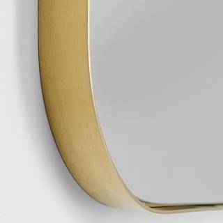 Spiegel Shape Brass Gold - Glas / Metall - 64 x 94,5 cm