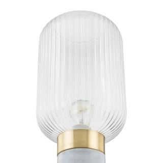 Lampada da tavolo Malli Vetro trasparente / Marmo - 1 punto luce