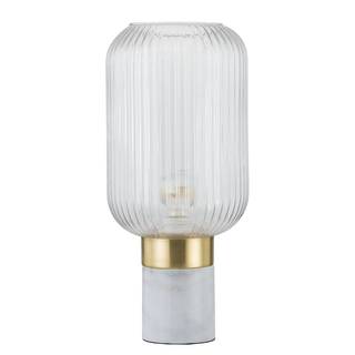 Lampada da tavolo Malli Vetro trasparente / Marmo - 1 punto luce