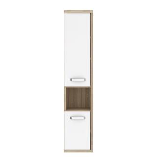 Colonne de salle de bain Frejus Blanc brillant / Imitation chêne Sonoma :