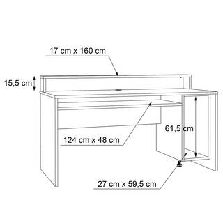Bureau Trent II Zonder verlichting