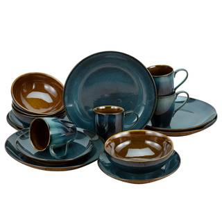 Servizio da tavola MALLORCA (16) Stoneware - Multicolore