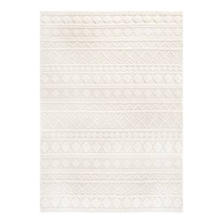 Wollteppich Hägga Wolle - Creme - 70 x 140 cm