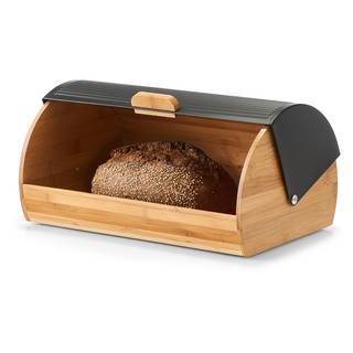 Brotkasten Bayard Bambus - schwarz - 39 x 27 x 19 - Schwarz