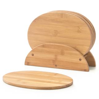 Brettständer-Set Borlo (7-tlg.) Bambus - natur - 24 x 8 x 19