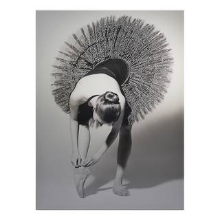 Bild Ballerina Leinwand / MDF - Grau
