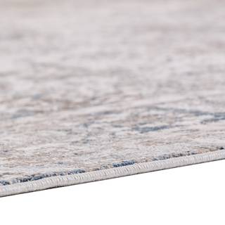 Laagpolig vloerkleed Julia VIII viscose/polyester - beige/blauw - 80 x 150 cm