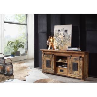 Sideboard Hayes II Mango massiv / Eisen - Mango / Schwarz