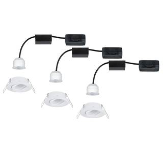 LED-inbouwlamp Nova I (set van 3) aluminium - 3 lichtbronnen