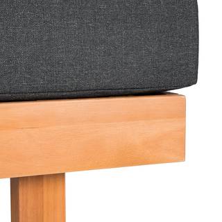 XXL Loungegruppe Laven aus Eukalyptus Grau - Braun - Metall - Metall - Massivholz - Textil - 256 x 60 x 256 cm