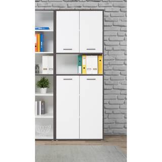 Büroset Kendrick II (7-teilig) Weiß / Grau