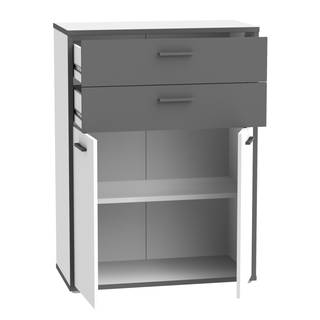 Büroset Kendrick II (7-teilig) Weiß / Grau