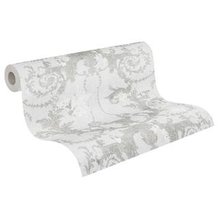 Papier peint en intissé Vintage Barock Gris - 0,53 m x 10,05 m - Gris