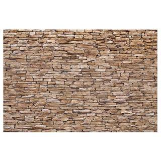 Vliestapete Crete Stonewall Vliespapier - Braun - 432 x 290 cm