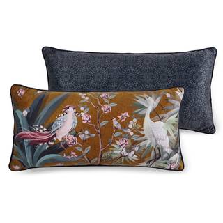 Coussin Sarenza I Velours de polyester - Ocre