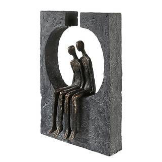 Sculptuur Zweisamkeit kunsthars - grijs
