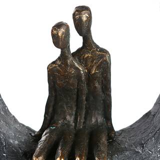 Sculptuur Zweisamkeit kunsthars - grijs