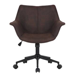 Büroset Woodson (2-teilig) Akazie massiv / Eisen - Microfaser / Kunststoff - Akazie Hellbraun