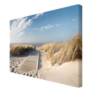 Leinwandbild Ostsee Strand III Beige - 120 x 80 x 2 cm - Breite: 120 cm