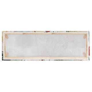 Canvas Fiori in estate V Bianco - 150 x 50 x 2 cm - Larghezza: 150 cm