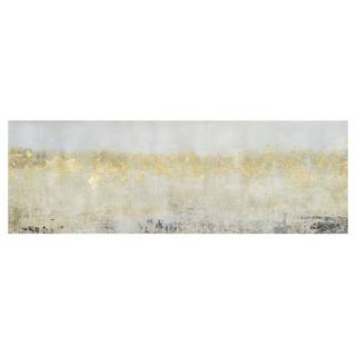 Canvas Astratto in oro I Bianco - 120 x 40 x 2 cm - Larghezza: 120 cm