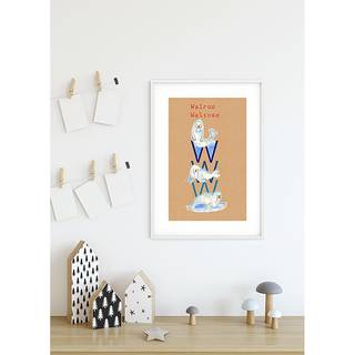 Afbeelding ABC Animal W papier - meerdere kleuren