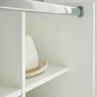 Kleiderschrank Jeffrey II Weiß - Holzwerkstoff - 100 x 145 x 50 cm