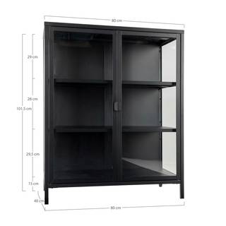Vitrine Bagh II Métal - Noir