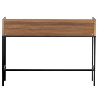 Bureau Boonton Placage en bois véritable / Métal - Noyer / Noir