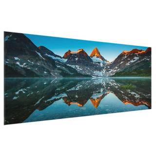 Quadro di vetro Lake Magog Blu - 125 x 50 x 0,4 cm