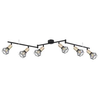 Plafonnier Xara XI Fer - 6 ampoules