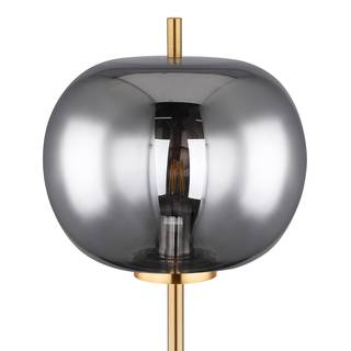 Staande lamp Blacky I Grijs - Metaal - Glas - Hoogte: 160 cm