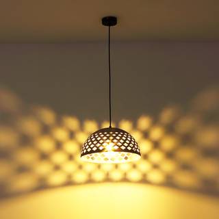 Hanglamp Hollie II Zwart - Grijs - Metaal - Hoogte: 120 cm